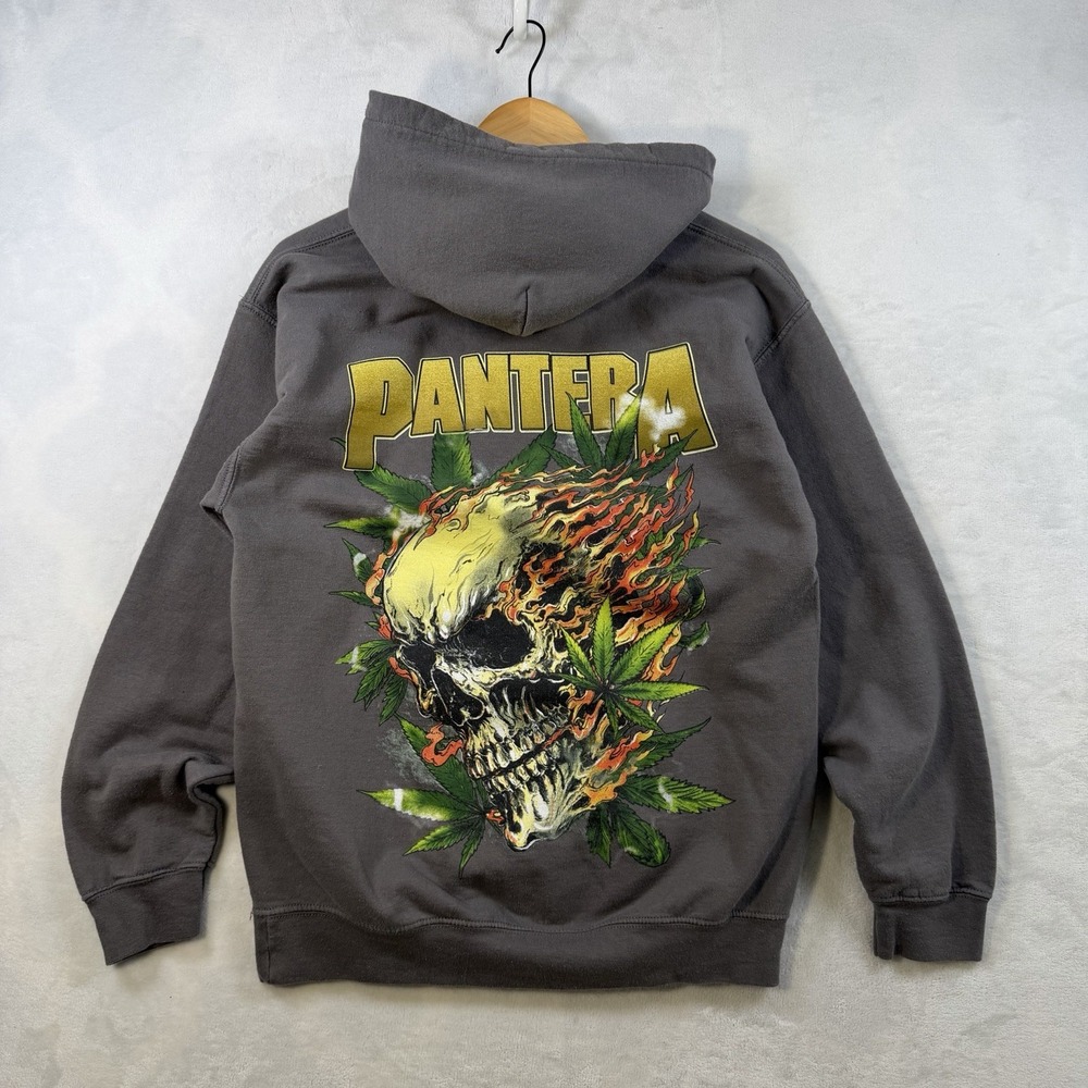 Pantera Skull/ Weed Metal Band T-Shirt Men's Size Small
